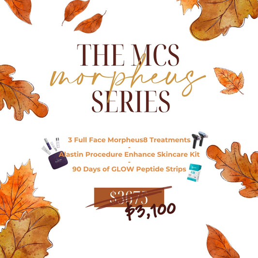 The MCS Morpheus8 Series: 3 full-face treatments, Alastin skincare kit and 90 days of GLOW Peptide Strips